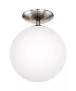 PLAFONIERA "RONDO" VETRO OPALE, Ø 25 CM