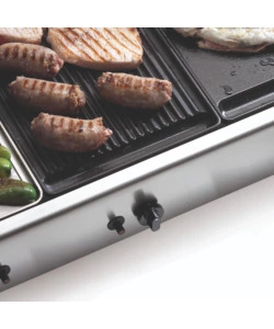 BARBECUE A GAS OMPAGRILL CON PLANCHA SINGOLA RIGATA 1 BRUCIATORE 40X43 CM