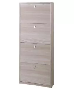SCARPIERA OLMO CON 4 ANTE, 63X18X154 CM