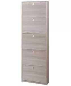 SCARPIERA OLMO CON 5 ANTE, 63X18X190 CM