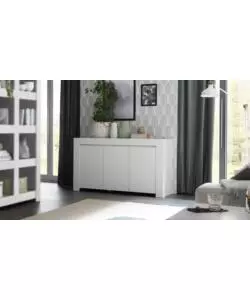 CREDENZA "FIRENZE" 3 ANTE BIANCO OPACO, 138X81X42 CM