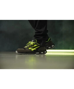 SCARPE ANTINFORTUNISTICHE U-POWER GRIGIO/GIALLA -TG. 40