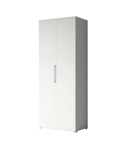 ARMADIO MULTIUSO 2 ANTE BIANCO 80X52X207 CM