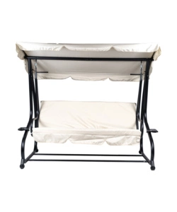 DONDOLO DA ESTERNO 3 POSTI EUROGARDEN BEIGE 200X120X164 CM