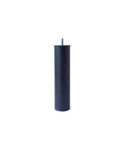 PIEDINO TONDO IN METALLO PER RETE LETTO Ø 60 - H. 25 CM. NERO