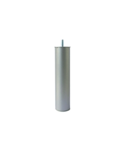PIEDINO TONDO IN METALLO PER RETE LETTO Ø 60 - H. 25 CM. GRIGIO