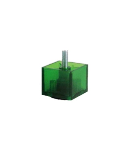 PIEDINI IN PLASTICA SERIE "KUBIC" - 50X50 - H.42 MM. - VERDE SMERALDO