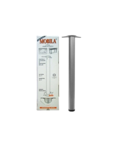 KIT GAMBE TAVOLO 4 PZ. Ø 60 - H.710 MM. ALLUMINIO OPACO