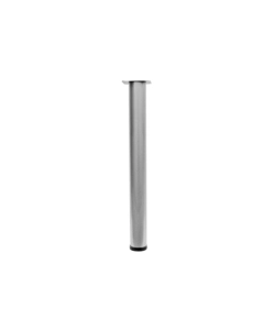 GAMBA TAVOLO TONDA Ø 80 - H.710 MM. ALLUMINIO OPACO