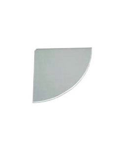 RIPIANO IN VETRO AD ANGOLO "FLOAT" - 300 X 300 MM.