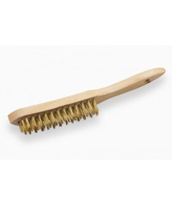 SPAZZOLA METALLICA SETOLE OTTONE 4 RANGHI