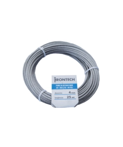 FUNE IN ACCIAIO INOX 49 FILI Ø 4 MM. 25 MT.