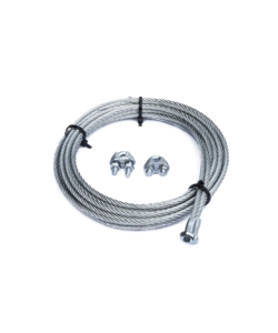 KIT PER PORTE BASCULANTI FUNE Ø 4 MM. CON GANCIO A T + 2 MORSETTI