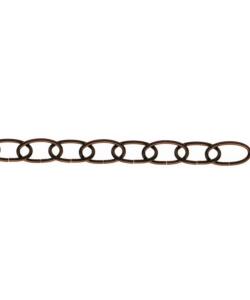 CATENA ORNAMENTALE OVALE Ø 2,8 MM. IN ACCIAIO BRUNITO 15 MT.