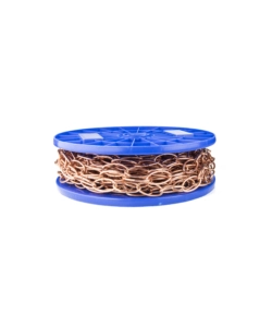 CATENA ORNAMENTALE OVALE Ø 2,8 MM. IN ACCIAIO RAMATO 15 MT.