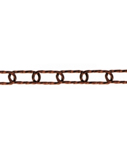 CATENA ORNAMENTALE RITORTA Ø 3,8 MM. IN ACCIAIO BRUNITO 10 MT.
