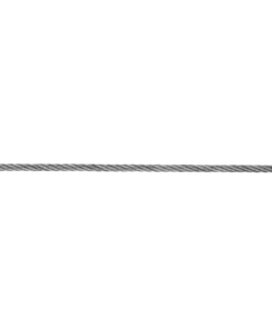 FUNE IN FERRRO ZINCATO Ø 2 MM. CON NUCLEO IN FIBRA TESSILE 200 MT.