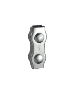 MORSETTO "DUPLEX" PER FUNI Ø 6 MM. ACCIAIO ZINCATO