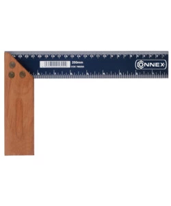 SQUADRA MANICO LEGNO 300 MM.