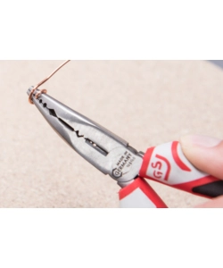 PINZA BECCHI CURVI 3K CON CRIMPATRICE E SPELAFILI 160 MM.