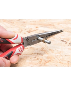 PINZA BECCHI SEMITONDI DRITTI 3K 200 MM.