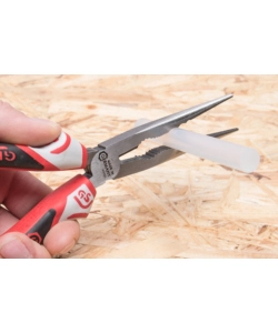 PINZA BECCHI SEMITONDI DRITTI 3K 200 MM.