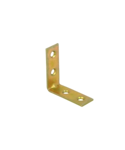 LASTRINE AD ANGOLO 60 X 60 MM. - ZINCATE GIALLO - 4 PZ.