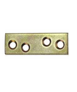 LASTRINE DIRITTE 120 X 18 MM. - ZINCATE GIALLO - 4 PZ.