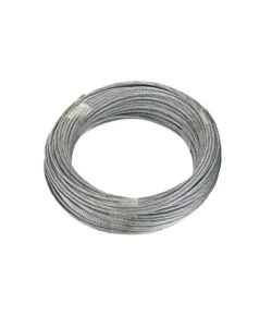 FUNE IN ACCIAIO ZINCATO ANIMA IN FIBRA TESSILE Ø 4 MM. - 20 MT.