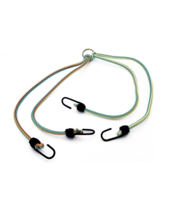 CORDA ELASTICA PORTAPACCHI "A RAGNO" - GANCI METALLO - 8 BRACCI - 2 PZ.