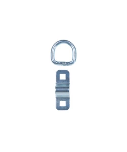 OCCHIELLO A "D" 25 X 70 MM. TENUTA 250 KG. CON STAFFA DI ANCORAGGIO