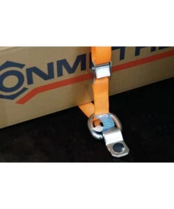 OCCHIELLO A "D" 25 X 70 MM. TENUTA 250 KG. CON STAFFA DI ANCORAGGIO