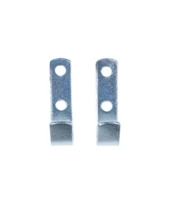 GANCIO PIATTO DA PARETE IN ACCIAIO ZINCATO 12X50 MM. MAX 100 KG. 2 PZ.