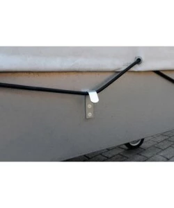GANCIO PIATTO DA PARETE IN ACCIAIO ZINCATO 12X50 MM. MAX 100 KG. 2 PZ.