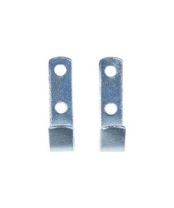 GANCIO PIATTO DA PARETE IN ACCIAIO ZINCATO 20X65 MM. MAX 170 KG. 2 PZ.