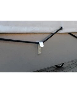 GANCIO PIATTO DA PARETE IN ACCIAIO ZINCATO 20X65 MM. MAX 170 KG. 2 PZ.