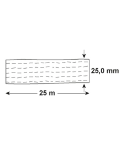 CINGHIA DI ANCORAGGIO 125 KG. CON FERMO BLOCCO E CINGHIA CON MOSCHETTONE 25 MM. X 2 MT.