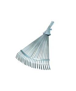 SCOPA PER FOGLIE REGOLABILE ZINCATA