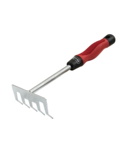 RASTRELLINO ZINCATO CON MANICO BIMATERIALE ERGONOMICO TPR