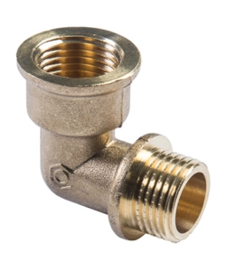 RACCORDO A GOMITO IN OTTONE 1" MASCHIO/FEMMINA