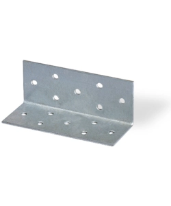 LASTRINA AD ANGOLO, FORATA 200 X 40 X 40 MM.