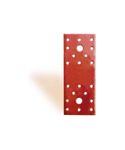 GIUNTO A PIASTRA FORATO PLASTIFICATO 100 X 35 MM.