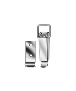CHIUSURA A LEVA INOX CON RISCONTRO ORIZZONTALE 74 X 30 MM. - 1 PZ.