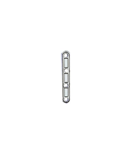 LASTRINE DIRITTE INOX 100 X 15 MM. - 2 PZ.