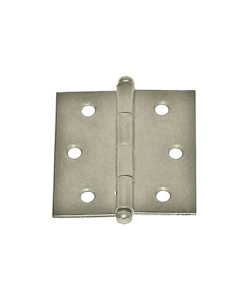 CERNIERE POMOLI SFERICI - 40 X 40 MM. IN FERRO NICHELATO - 2 PZ.