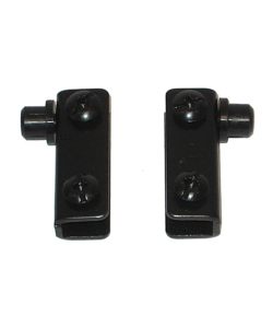 CERNIERE PER ANTE IN VETRO - NERO - 2 PZ.