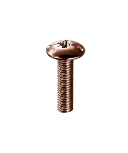 VITI TESTA BOMBATA - M6 X 25 MM. - FERRO BRUNITO - 8 PZ.