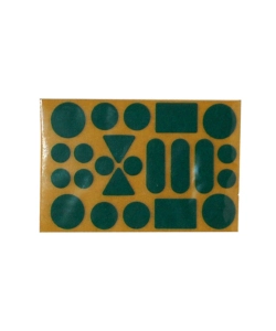 FELTRINI ADESIVI ASSORTITI -  VERDE - 20 PZ.