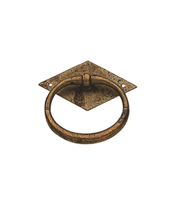 MANIGLIETTA ANTICATA - 50X48 MM. - ANTICATO