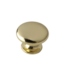 POMOLO IN OTTONE - Ø 25 MM. - ORO LUCIDO
